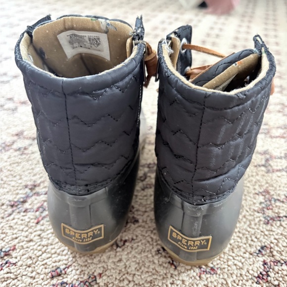 Sperry Black and Tan Duck Boots - Picture 2 of 3